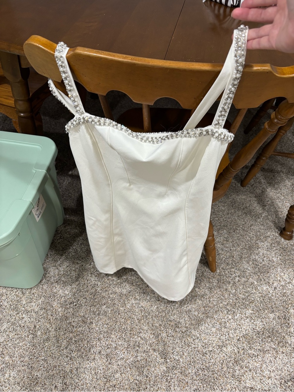 BHLDN White Beaded-Strap Camisole